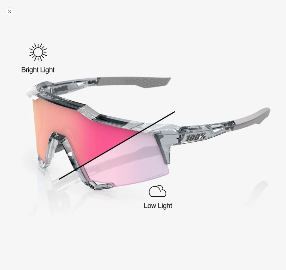 100% SPEEDCRAFT®Polished Translucent Grey Rose Gold Photochromic Mirror 100% SPEEDCRAFT®Polished Translucent Grey Rose Gold Photochromic Mirror