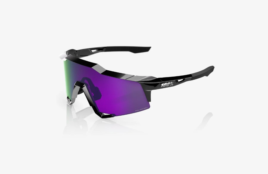 SPEEDCRAFT® Polished Black HiPER® Polarized Lavender Mirror Lens