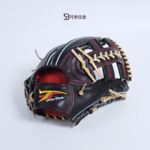 阿男伍叁 Twin Turbo內野手套TT-56黑 正面圖