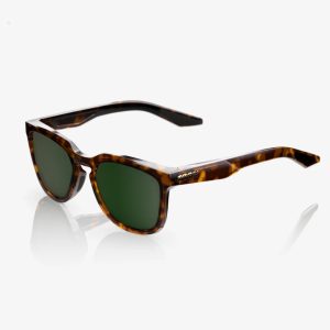 100% HUDSON Gloss Havana Base Grey-Green Lens